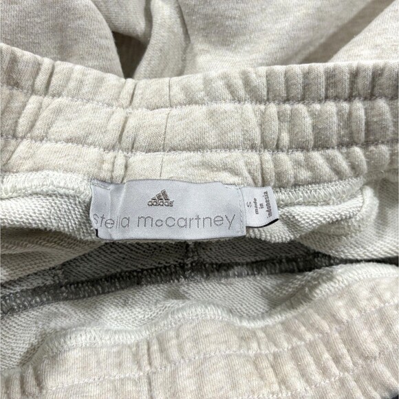 Adidas Stella McCartney Pants Womens Gray Fleece Crop Sweatpants Gym Casual Sz S - Picture 5 of 10